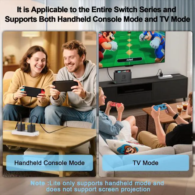 Alt view image 5 of 7 - Switch 2 Charger 60W PD 3.0 Fast Charging for Nintendo Switch 2, Steam Deck, Asus Rog Ally with 5FT USB C to C Cable Power Supply Ac Adapter for Lenovo, Dell, Samsung Laptops, Smart Phone, Tablet