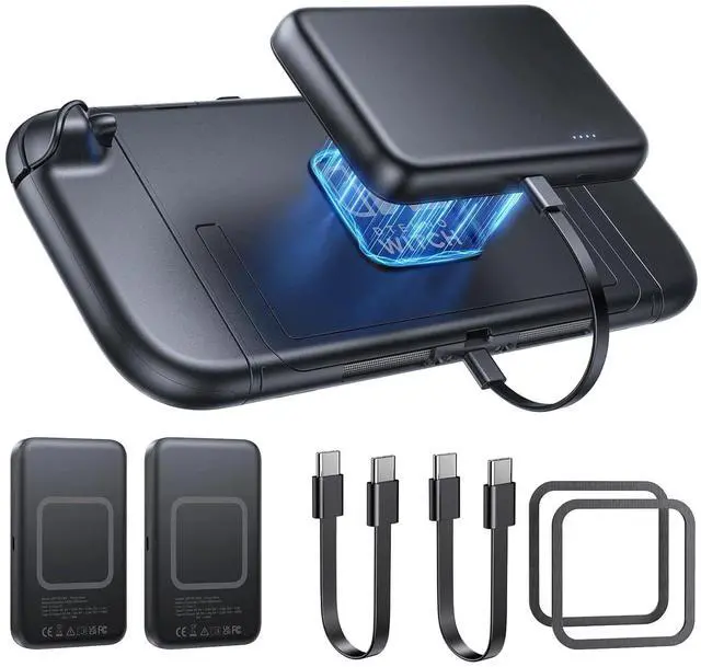 Main image of 2 Pack 10000mAh Magnetic Power Bank for Nintendo Switch 2 & OLED