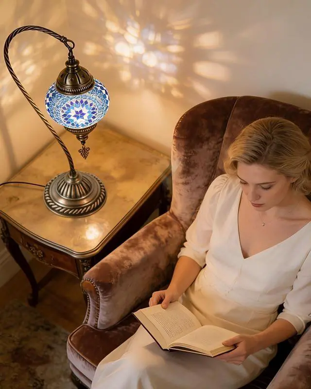 Alt view image 4 of 7 - DIY Turkish Mosaic Lamp Kit, Bedside Turkish Lamp for Adults & Teens