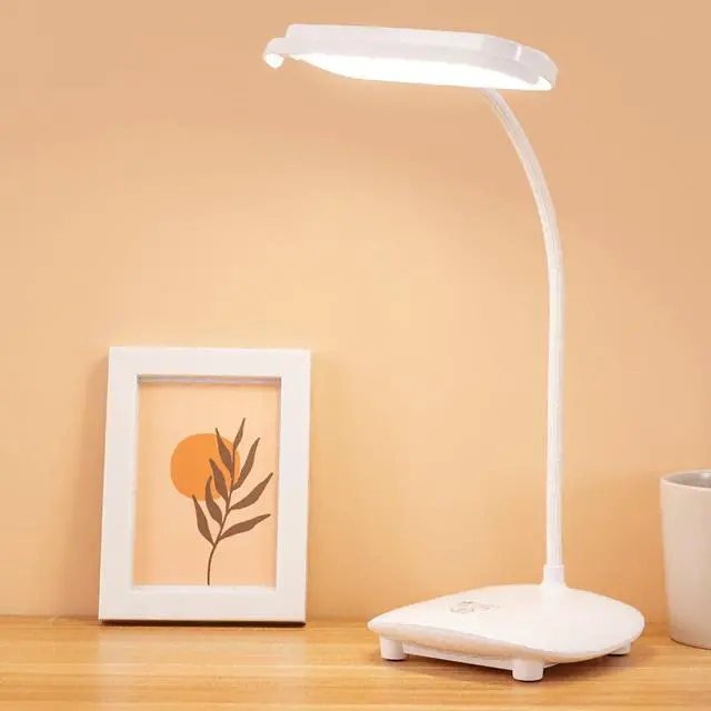 Main image of Cordless Desk Table Lamp Reading Light Rechargeable 40 Led,4200mah, Touch 3 Modes,2 Ways Power,Dimmable,Gooseneck,Small Portable Bedroom Bedside Lamp