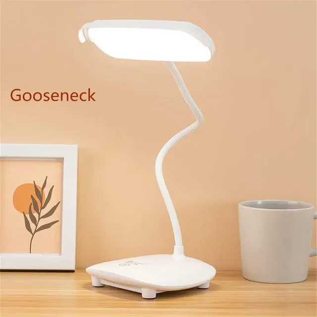 Alt view image 7 of 7 - Cordless Desk Table Lamp Reading Light Rechargeable 40 Led,4200mah, Touch 3 Modes,2 Ways Power,Dimmable,Gooseneck,Small Portable Bedroom Bedside Lamp