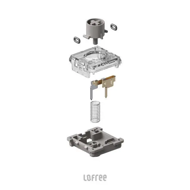 Alt view image 2 of 7 - Hades Low-Profile POM Switches 45g Linear Type (Flow/Flow Lite Exclusive) - Hot-Swappable Keyboard Switches (106pcs + Puller) Silent