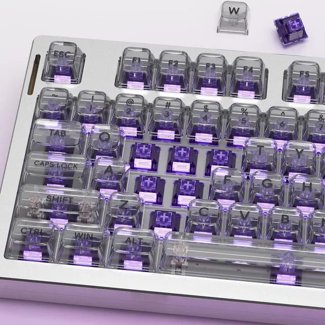 Alt view image 5 of 7 - Outemu Violet Heavy Tactile Keyboard Switches with Diffuser(108Pcs)