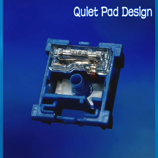 Alt view image 4 of 7 - Kailh Deep Sea Silent Pro Whale Switch, Tactile Silent Switch, 45gf 60gf Tactile Force, Pre Lubed, Dustproof/Waterproof, 100M Life, 3-Pin for Hot Swap Mechanical Keyboard Silent Whale 36pcs