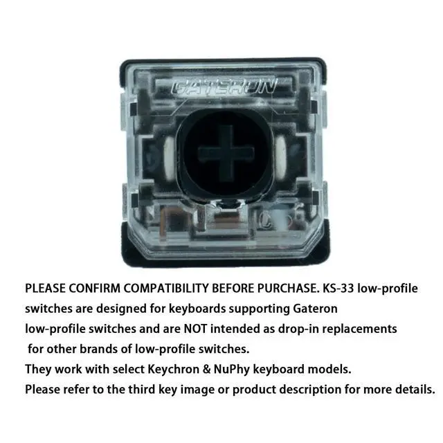 Alt view image 2 of 6 - KS-33 Low Profile Silent 2.0 Keyboard Switches(35,Black)