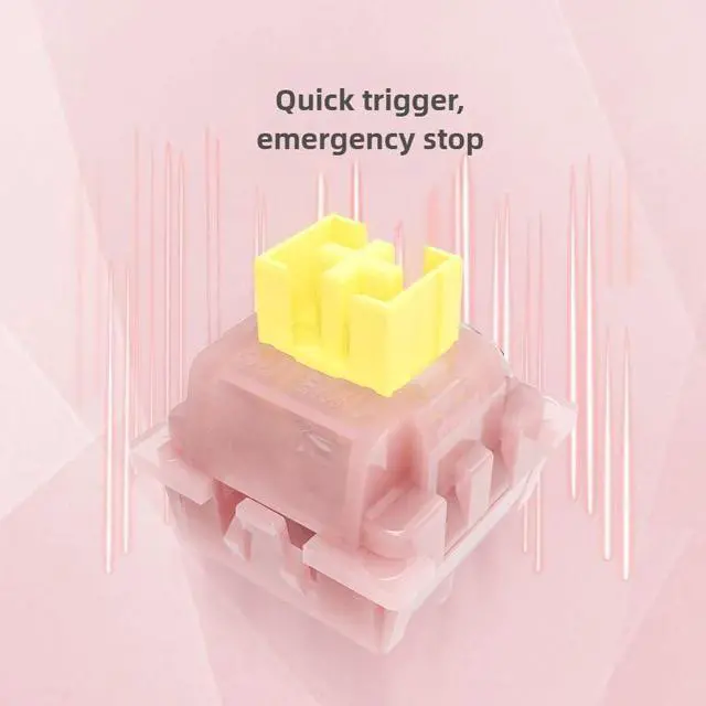 Alt view image 4 of 6 - Outemu Silent Peach Hall Effect Magnetic Switches,Magnetic Mechanical Keyboard Switch with Light Guide,Universal Compatibility for Gaming Keyboard,Quiet Switches for Custom Keyboard (35, silent peach)