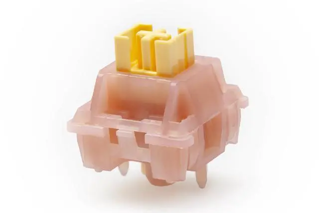 Alt view image 4 of 7 - Outemu Silent Peach V3 Switch Silent Lemon V3 Switch Linear Tactile Lime for Mechanical Keyboard POM PA66 Factory Lubed (OTM V3 Silent Peach No LiGuide Switch x90)