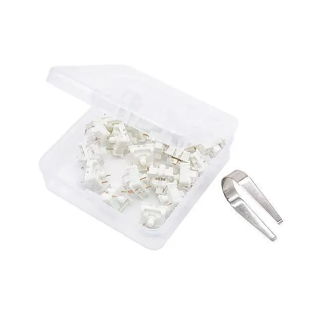 Alt view image 3 of 4 - OUTEMU Silent White Switches,20-Pack Linear & Quiet 45gf 3-Pin Keyboard Switches