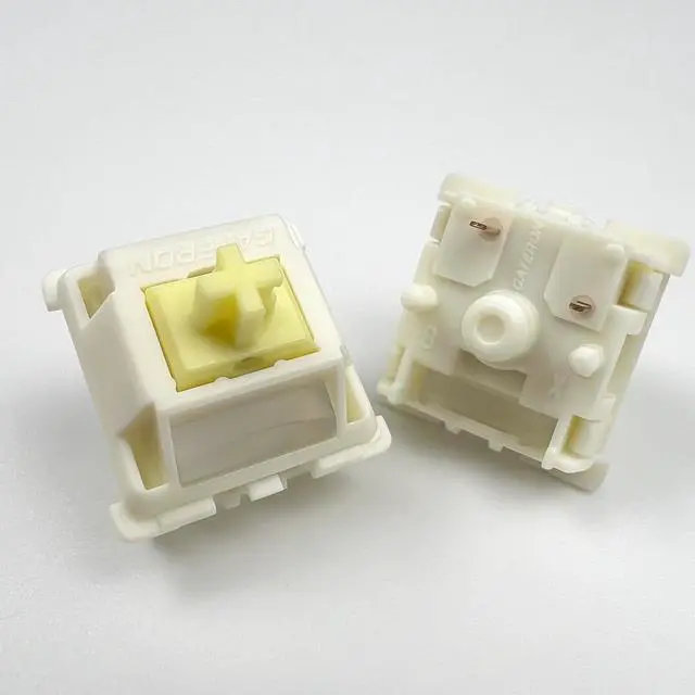 Alt view image 2 of 6 - Gateron Cream Silent Keyboard Switches,Pre-lubed 45gf 5-Pin Linear Switches SMD LED Full POM with Light Guide Pole for MX Mechanical Gaming Keyboard(72Pcs,Cream Silent)