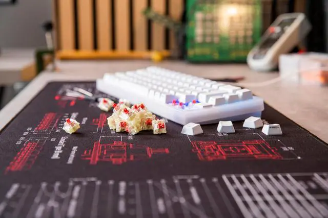 Alt view image 6 of 6 - MX2A RGB Silent RED Switch Kit, 36 Mechanical Keyboard Switches, for DIY, Hot Swap or Gaming Keyboard, Linear Switch with No Click, Smooth & Quiet
