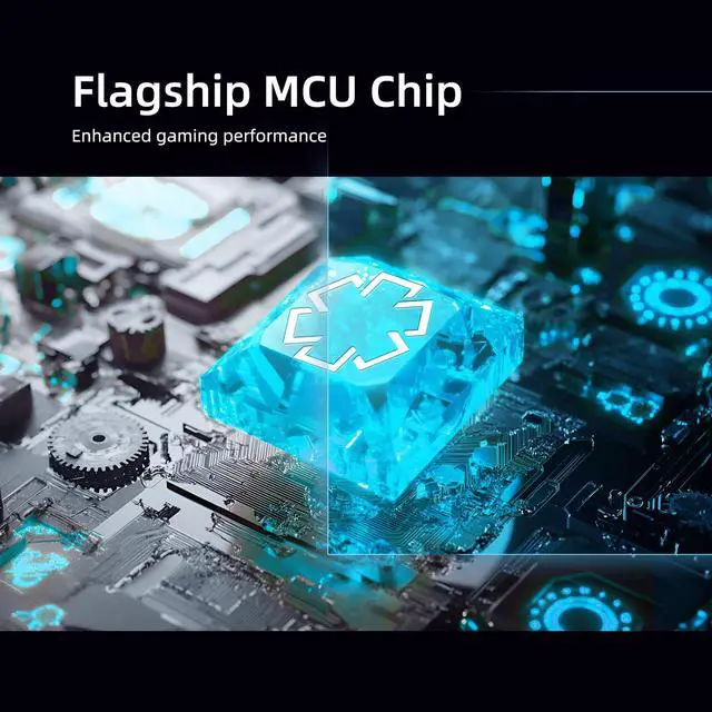 Alt view image 2 of 7 - Mer68 Wired 68 Keys, Magnetic Switch Mechanical Keyboard, 8KHZ Polling Rate/Latency As 0.125MS/256KHZ Single Key Scan Rate/ARGB/, Hot Swappable Gaming Keyboard(White)
