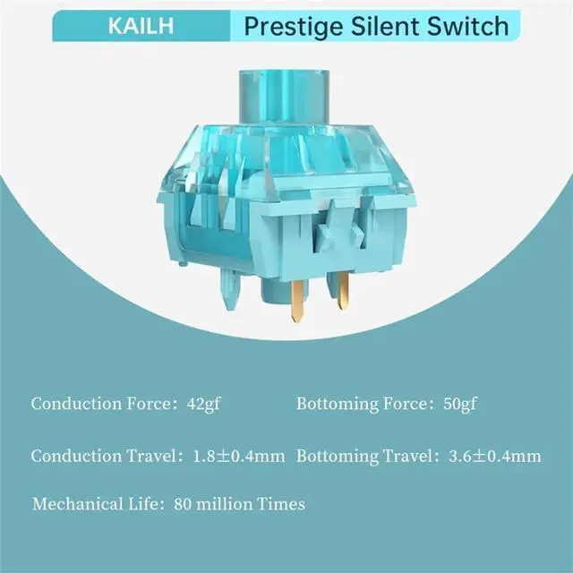 Alt view image 2 of 3 - Varmilo Customized Prestige Series Silent Sound Linear Keyboard Switch (10)