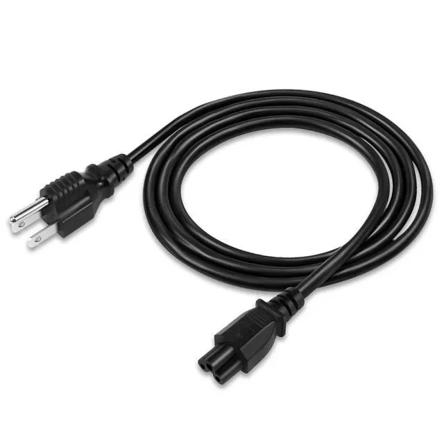 Alt view image 3 of 6 - 3 Prong AC Laptop Power Cord 2 Feet (2 Pack), NEMA 5-15P to C5 (Mickey Mouse) 10A 125V 18AWG, IEC-60320 IEC320 C5 to NEMA 5-15P, Laptop Power Brick Cord- ETL Listed