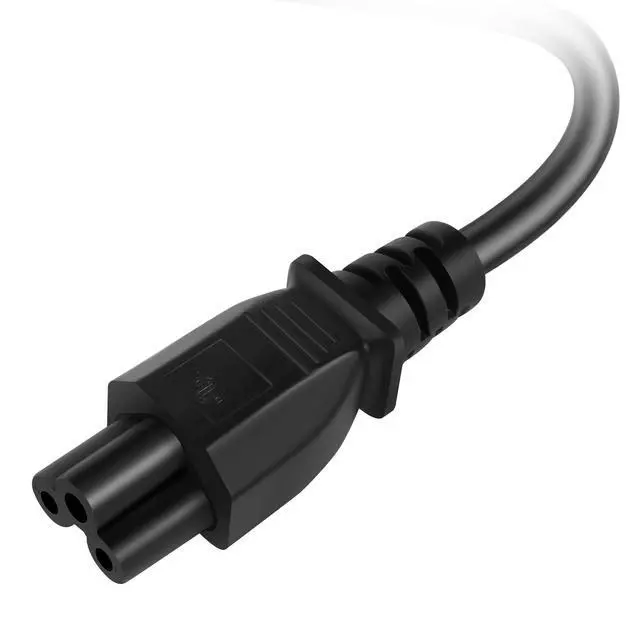 Alt view image 5 of 6 - 3 Prong AC Laptop Power Cord 2 Feet (2 Pack), NEMA 5-15P to C5 (Mickey Mouse) 10A 125V 18AWG, IEC-60320 IEC320 C5 to NEMA 5-15P, Laptop Power Brick Cord- ETL Listed
