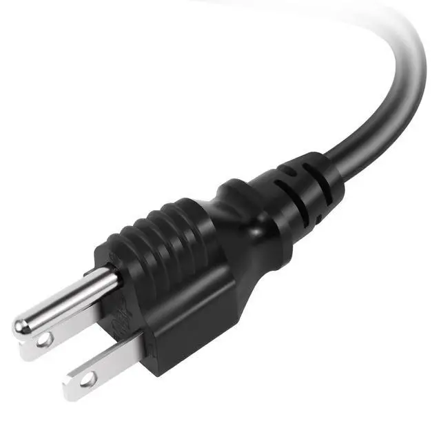 Alt view image 6 of 6 - 3 Prong AC Laptop Power Cord 2 Feet (2 Pack), NEMA 5-15P to C5 (Mickey Mouse) 10A 125V 18AWG, IEC-60320 IEC320 C5 to NEMA 5-15P, Laptop Power Brick Cord- ETL Listed