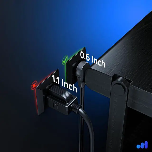 Alt view image 4 of 7 - 6ft 3-Prong AC Laptop Power Cord with 360° Rotating Plug, Universal 125V Power Cable for Laptops, Monitors, Printers, and Scanners NEMA 5-15P to C5 UL Certified