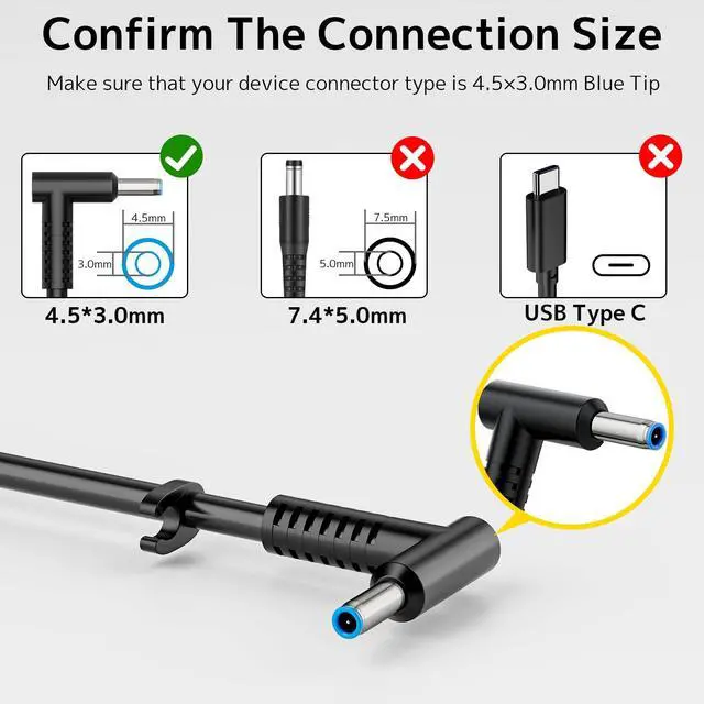 Alt view image 2 of 7 - AC Adapter 230W Fit for HP Omen Victus Pavilion Zbook Gaming Laptop Charger