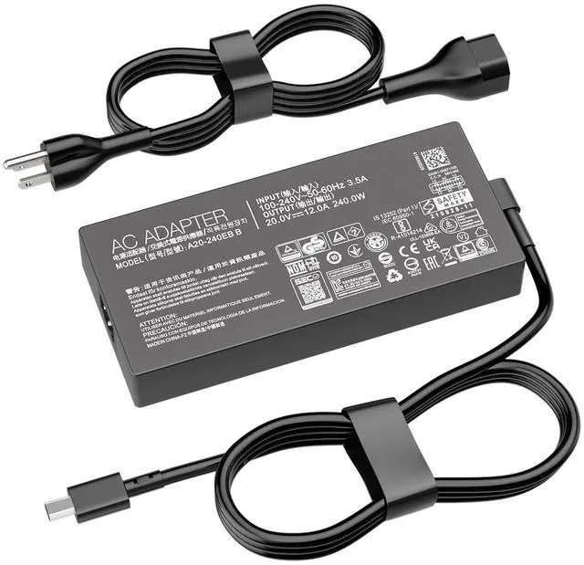 Main image of 240W 20V 12A Laptop Charger Replacement for Asus ProArt ROG Zephyrus TUF