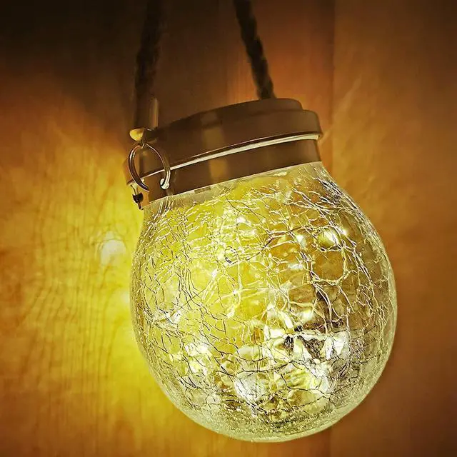 Alt view image 3 of 7 - Solar Lanterns Outdoor Waterproof, 2 Pack Hanging Solar Lights for Outside