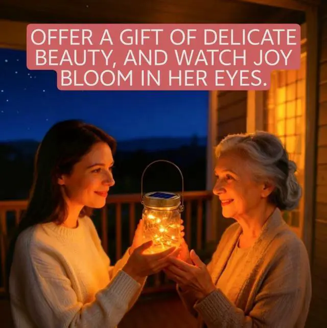 Alt view image 4 of 7 - 12 Pack Gifts for Him Her Solar Lanterns Outdoor Waterproof Upgraded Crystal Glass Solar Mason Jar Lights 30 LED 215% Larger SolarPanelJust a Little More,Get Double The Delight-Warm White