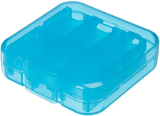 Alt view image 4 of 5 - Portable Game Storage Case for 24 Nintendo Switch Games, Game Card Slots, 3.4 x 3.4 x 1 Inches, Blue