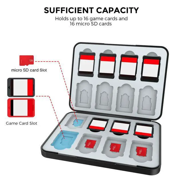 Alt view image 2 of 7 - Switch Game Card Case for Nintendo Switch 2/ OLED / Lite