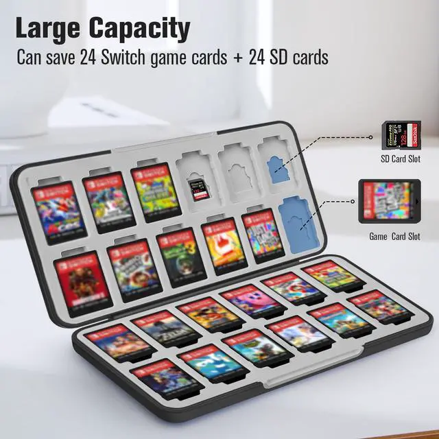 Alt view image 2 of 7 - Game Card Case for Nintendo Switch 2, Nintendo Switch/OLED/Lite