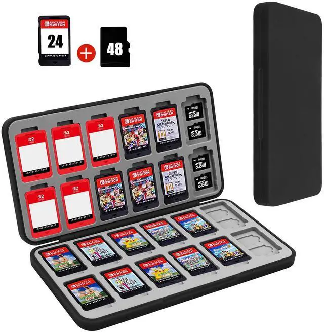 Main image of Nintendo Switch Game Case Holder for Switch 2 Cartridge, Black
