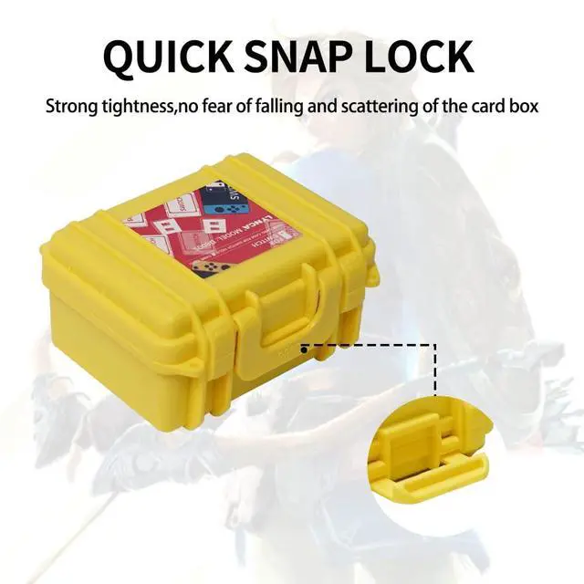Alt view image 5 of 7 - Switch Game Card Case Compatible with N Switch Games, Protective Switch Game Cartridges Holder Carrying Storage Box, Portable Game Card Holder Case 8 Cartridge Slots for Nintendo Switch