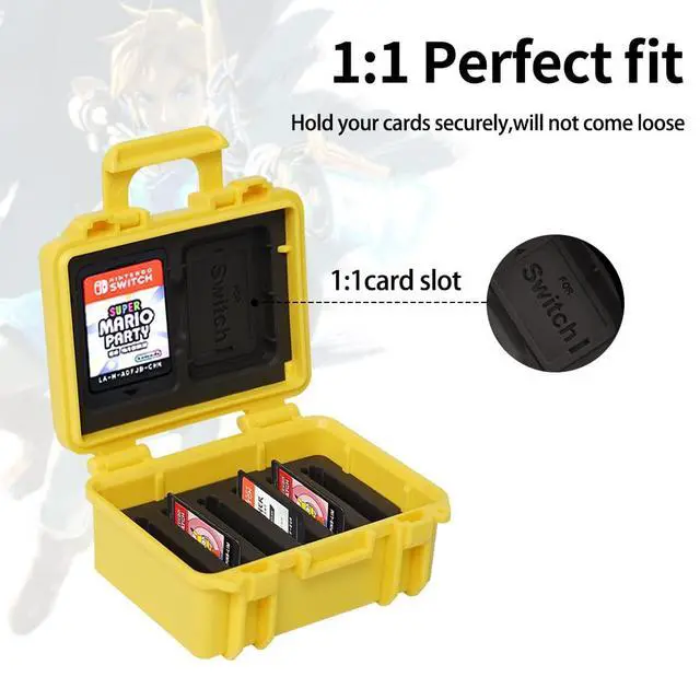 Alt view image 4 of 7 - Switch Game Card Case Compatible with N Switch Games, Protective Switch Game Cartridges Holder Carrying Storage Box, Portable Game Card Holder Case 8 Cartridge Slots for Nintendo Switch