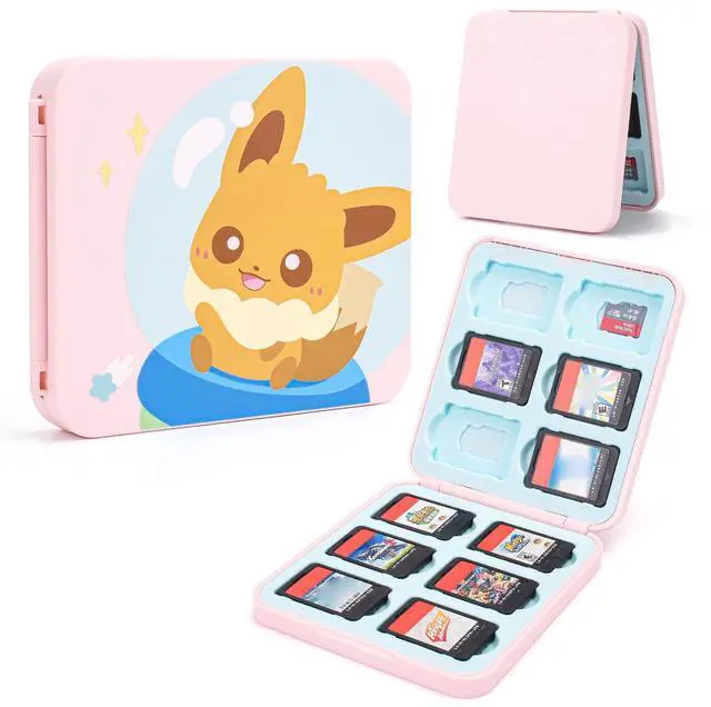 Main image of Cute Fox Game Case For Switch Lite / Switch / Switch OLED, 12 Slots Game Cards Holder and 12 Micro SD Card Slots, Portable Game Card Storage Cartridge Box