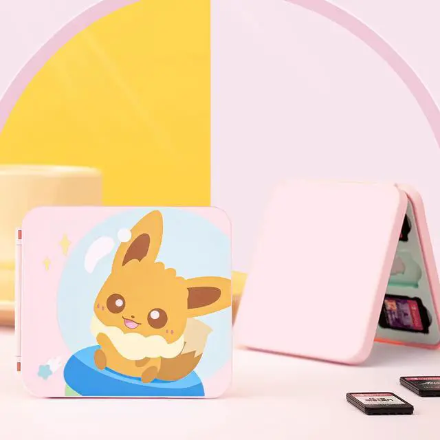 Alt view image 7 of 7 - Cute Fox Game Case For Switch Lite / Switch / Switch OLED, 12 Slots Game Cards Holder and 12 Micro SD Card Slots, Portable Game Card Storage Cartridge Box