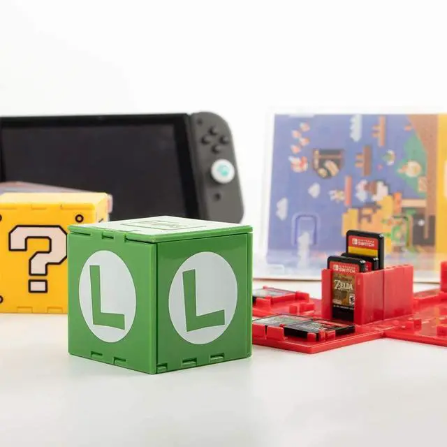 Alt view image 6 of 7 - Game Card Holder for Nintendo Switch - 16 Game Card Case Storage Cube, Portable Organizer for Switch Lite