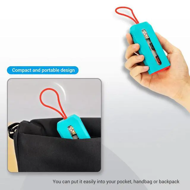 Alt view image 5 of 7 - (NOT FIT SD Card) Switch Game Card Case for 6 Nintendo Games and 12 Micro SD Cards,Switch Card Holder Storage for Nintendo Switch or PS Vita,Water-Resistant Anti-Shock Game Card Box