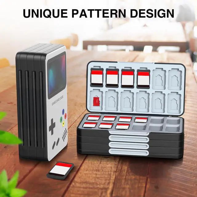 Alt view image 6 of 7 - Game Card Case Holder Compatible with Nintendo Switch 2/Switch OLED,Portable Switch Lite Game Card Storage with 96 Game Card Slots and 24 Micro SD Card Slots