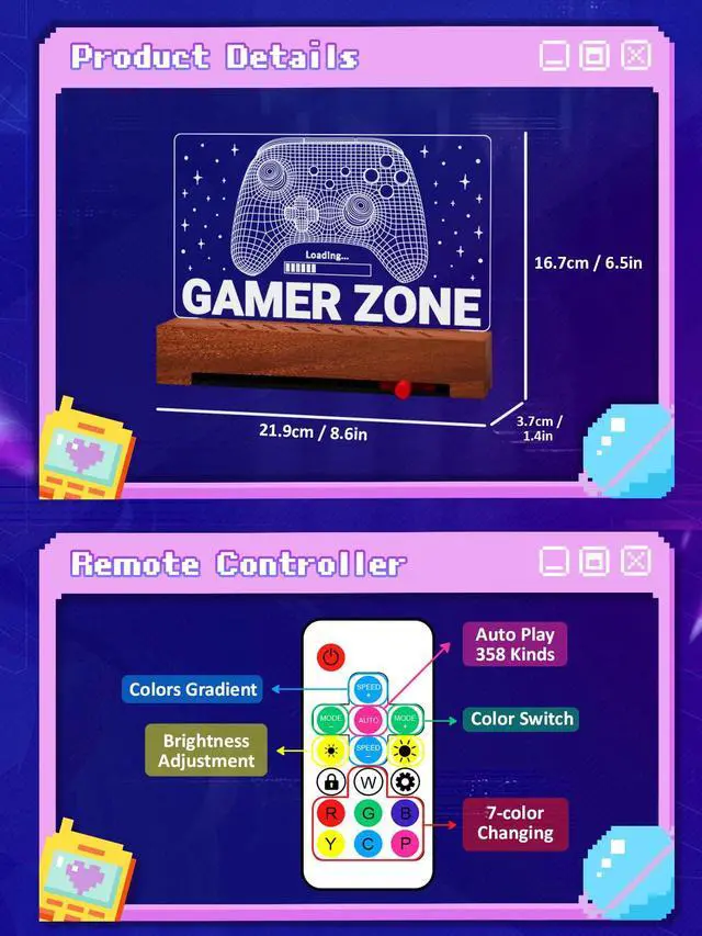 Alt view image 7 of 7 - Game Card Cartridge Holder for Nintendo Games, Games Card Storage Stand with 10 Cards Compatible with Switch 2/ OLED/ Lite/ SD, Game Gifts for Men Boys Gaming Room Decor