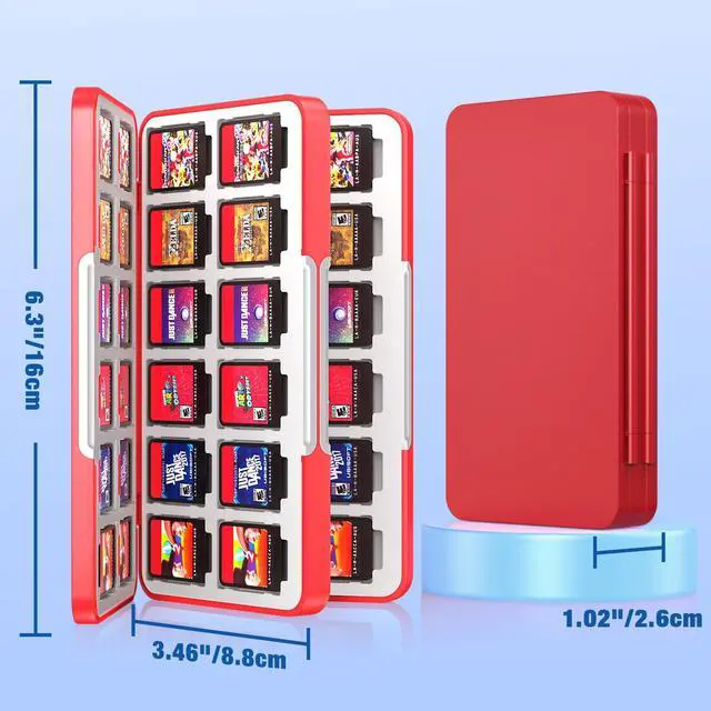 Alt view image 5 of 7 - 48 Game Card Case Compatible with Nintendo Switch 2/Switch OLED/Lite