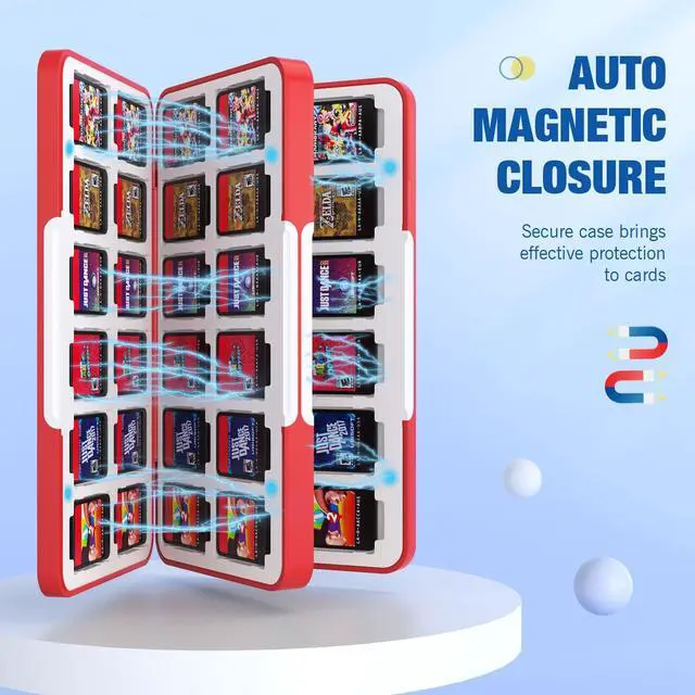 Alt view image 3 of 7 - 48 Game Card Case Compatible with Nintendo Switch 2/Switch OLED/Lite
