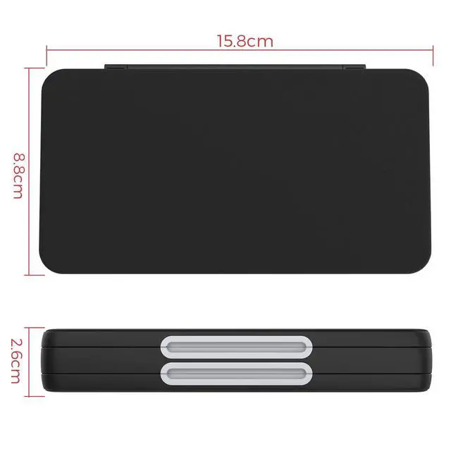 Alt view image 5 of 7 - Switch Game Case for NINTENDO SWITCH 2/ Micro SD Cards