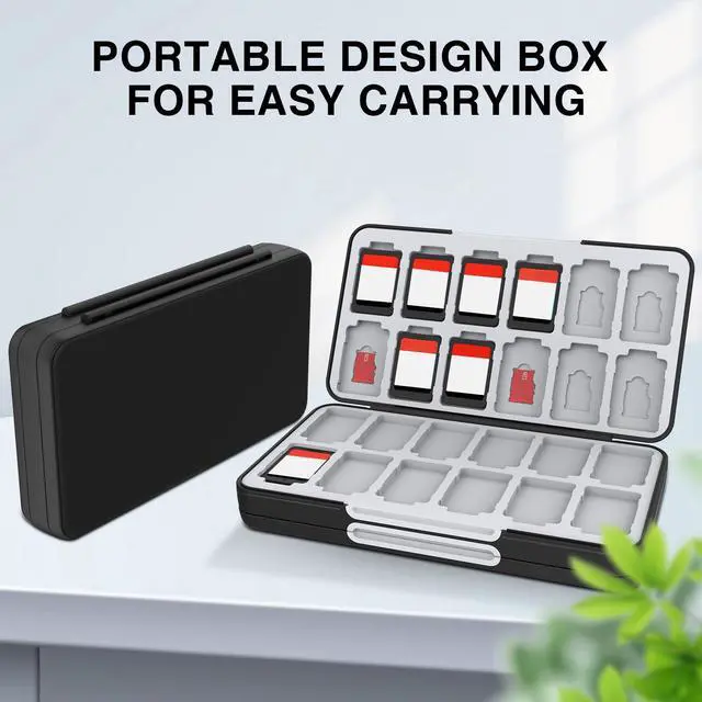 Alt view image 6 of 7 - Switch Game Case for NINTENDO SWITCH 2/ Micro SD Cards