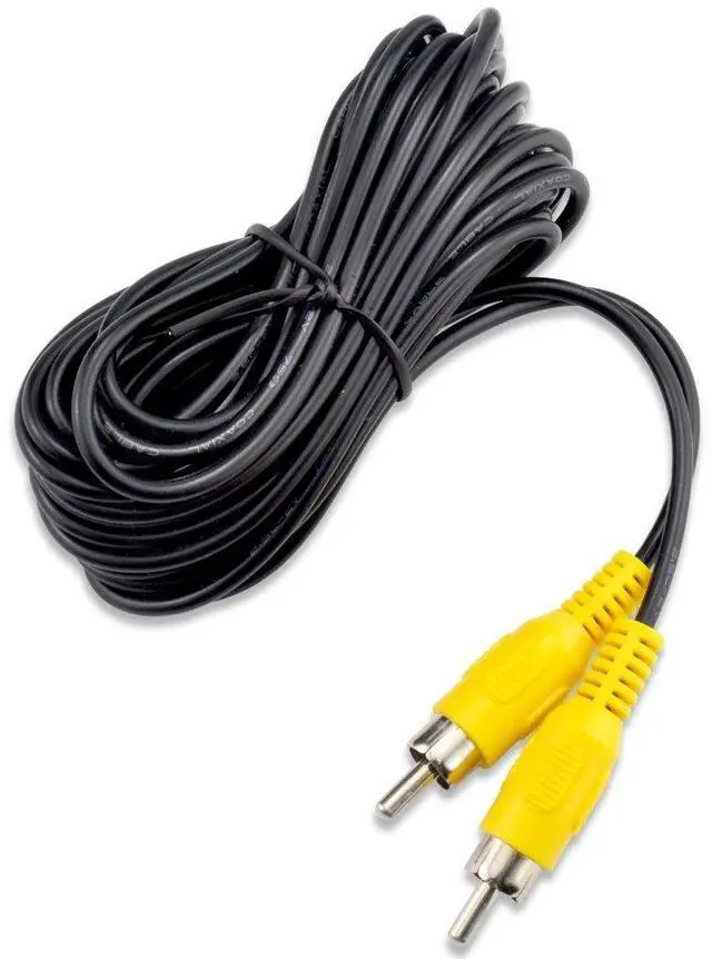 Main image of RCA Video Cable,Digital Audio Coaxial Cable with Male to Male Single Plug,A/V Extension Cord for Subwoofer Car Rear View Parking Buckup Camera,3m/10feet