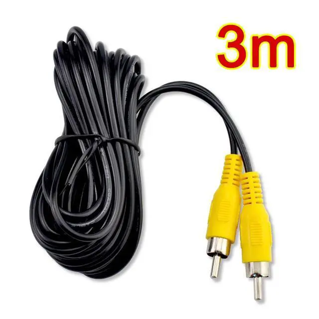 Alt view image 3 of 5 - RCA Video Cable,Digital Audio Coaxial Cable with Male to Male Single Plug,A/V Extension Cord for Subwoofer Car Rear View Parking Buckup Camera,3m/10feet