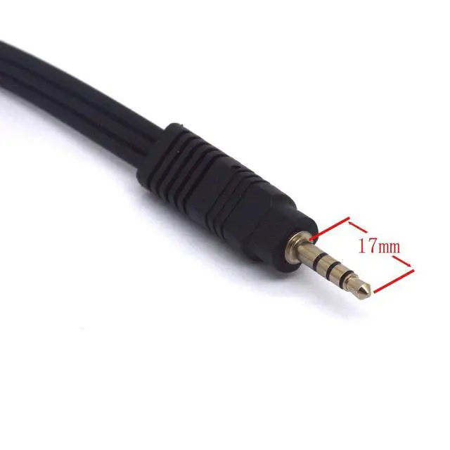 Alt view image 3 of 4 - 4 Pole 3.5mm TRRS Male to 3 RCA Male Plug Stereo Cord (25cm)