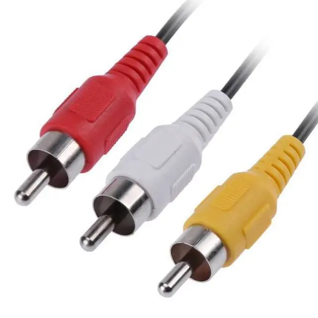 Alt view image 4 of 7 - 3RCA AV Audio Video Splitter Cable 1 in 2 Out 3 Male 6 Female 25cm DVD Player Game Console External TV Projector Monitor Adapter Converter