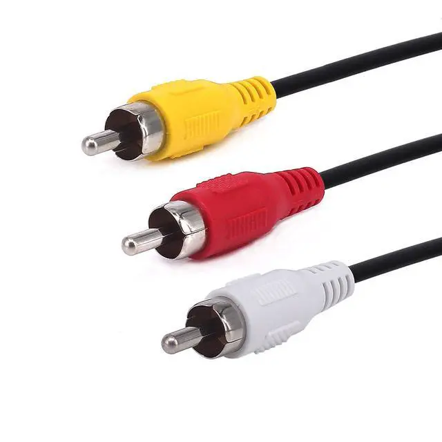 Alt view image 2 of 4 - USB to 3RCA Cable, Haokiang 5 Feet/1.5m USB Male to 3 RCA Male Jack Splitter Audio Video AV Composite Adapter Cord Cable (USB M/3RCA M)