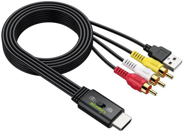 Main image of HDMI Male to 3RCA Male Converter Cable, 1080P PAL/NTSC Supported