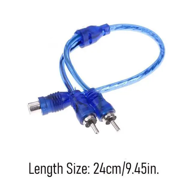 Alt view image 2 of 5 - 3 Pack RCA Splitter Adapter RCA Audio Cable Y Splitter 1 Female to 2 Male RCA Connectors for Car Audio System Amplifier Home Theater TV Car Stereo Head Unit Subwoofer Speaker Audio Device Amp