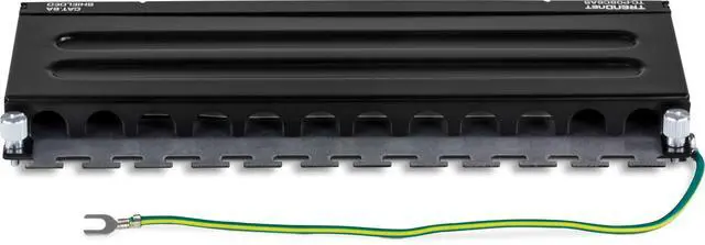 Alt view image 3 of 7 - 8-Port Cat6A Shielded Patch Panel,TC-P08C6AS,Wall Mount Ready
