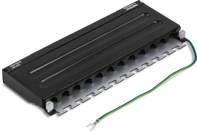 Alt view image 7 of 7 - 8-Port Cat6A Shielded Patch Panel,TC-P08C6AS,Wall Mount Ready
