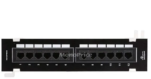 Main image of 12-Port Vertical Cat6 Mini Patch Panel (110 Type) (568A/B)